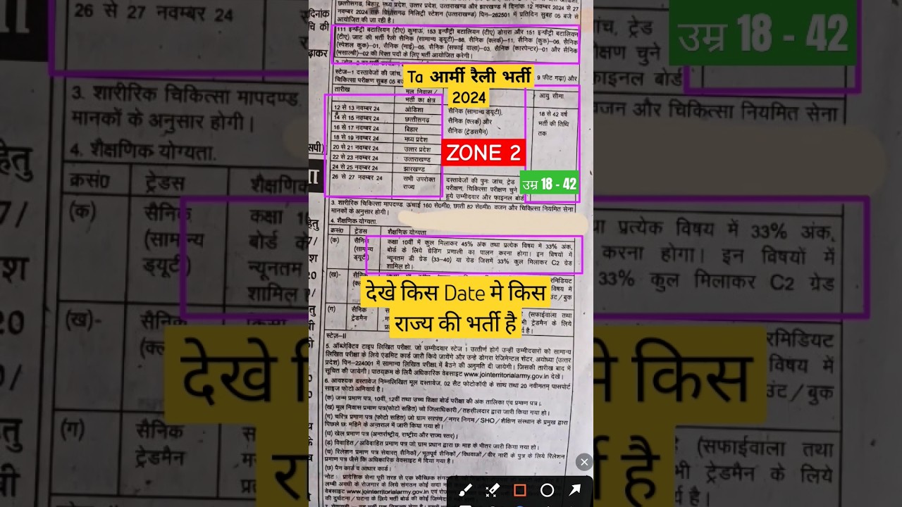 TA Army Bharti 2024 & Rally Schedule 📅