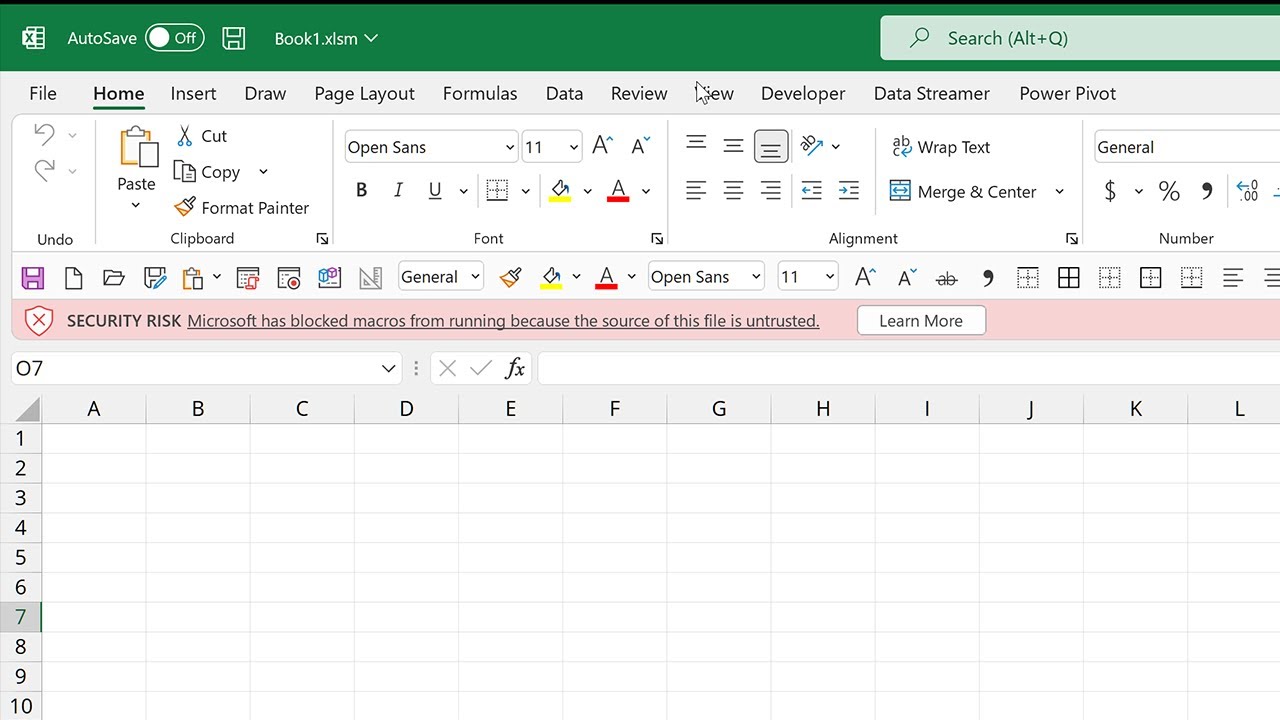 How To Enable "Microsoft has blocked macros from running untrusted source" Setting