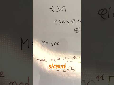 La base du chiffrement RSA #sécuritéinformatique #informatique #sécurité #chiffres #technologies