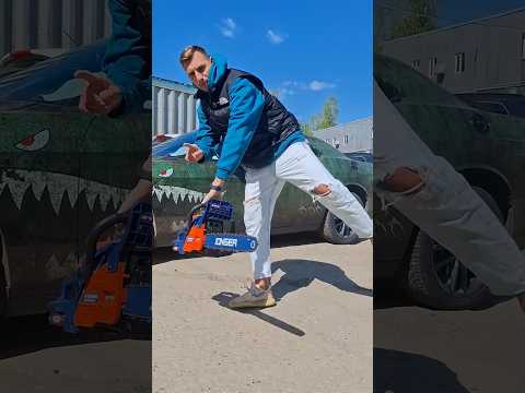 Бензопила Jonser 5800 Electric запуск #jonser