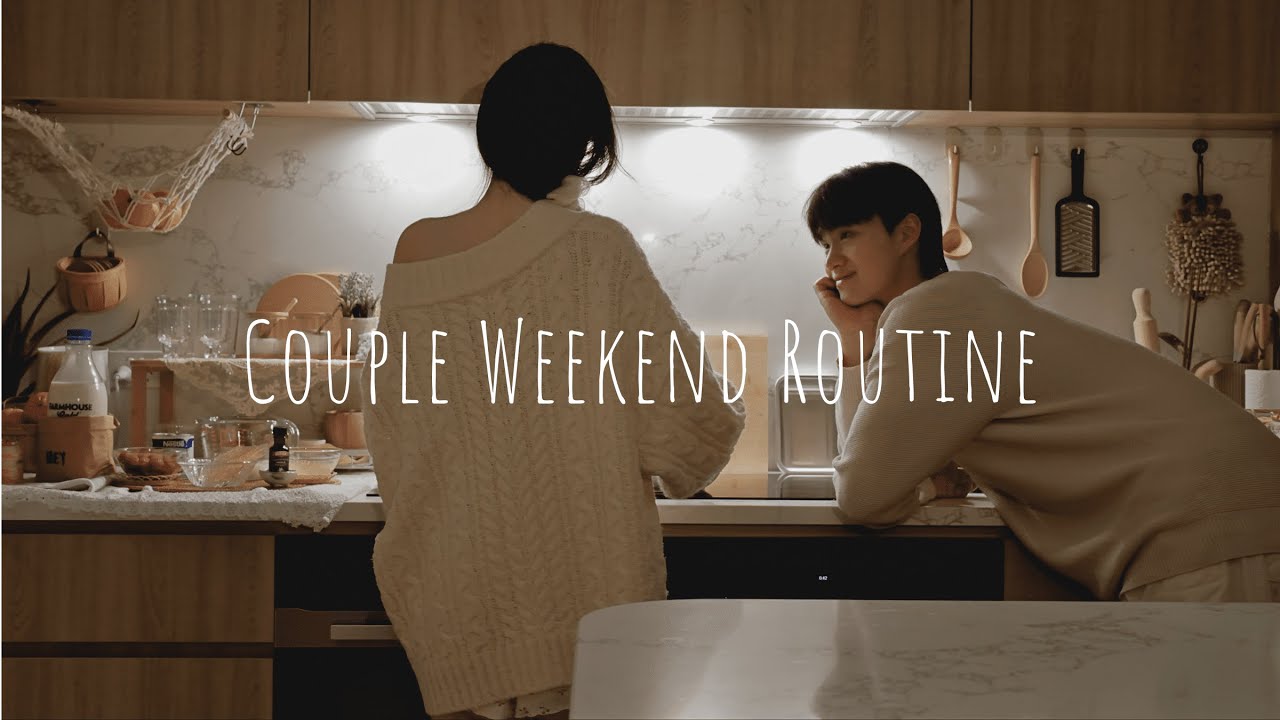 A Cozy Weekend Routine of a Student Couple Living Together 🌄