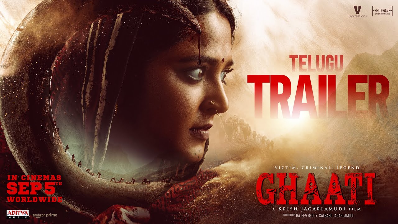 GHAATI Telugu Trailer | Anushka Shetty & Vikram Prabhu π¬