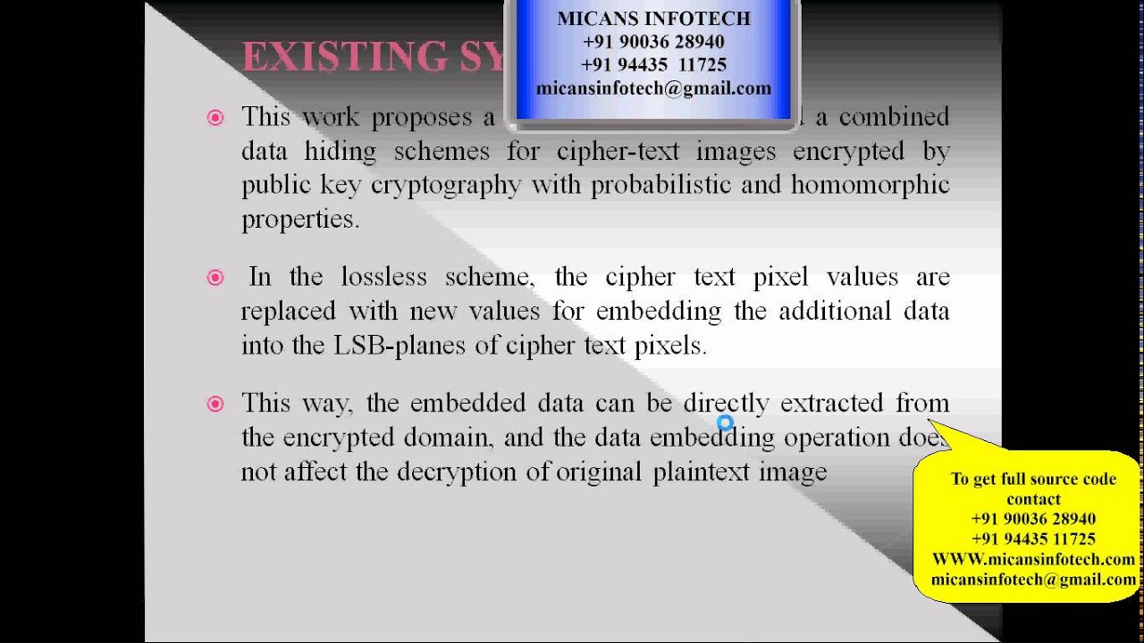 Secure & Reversible Data Hiding in Encrypted Images Using Public Key Cryptography 🔐
