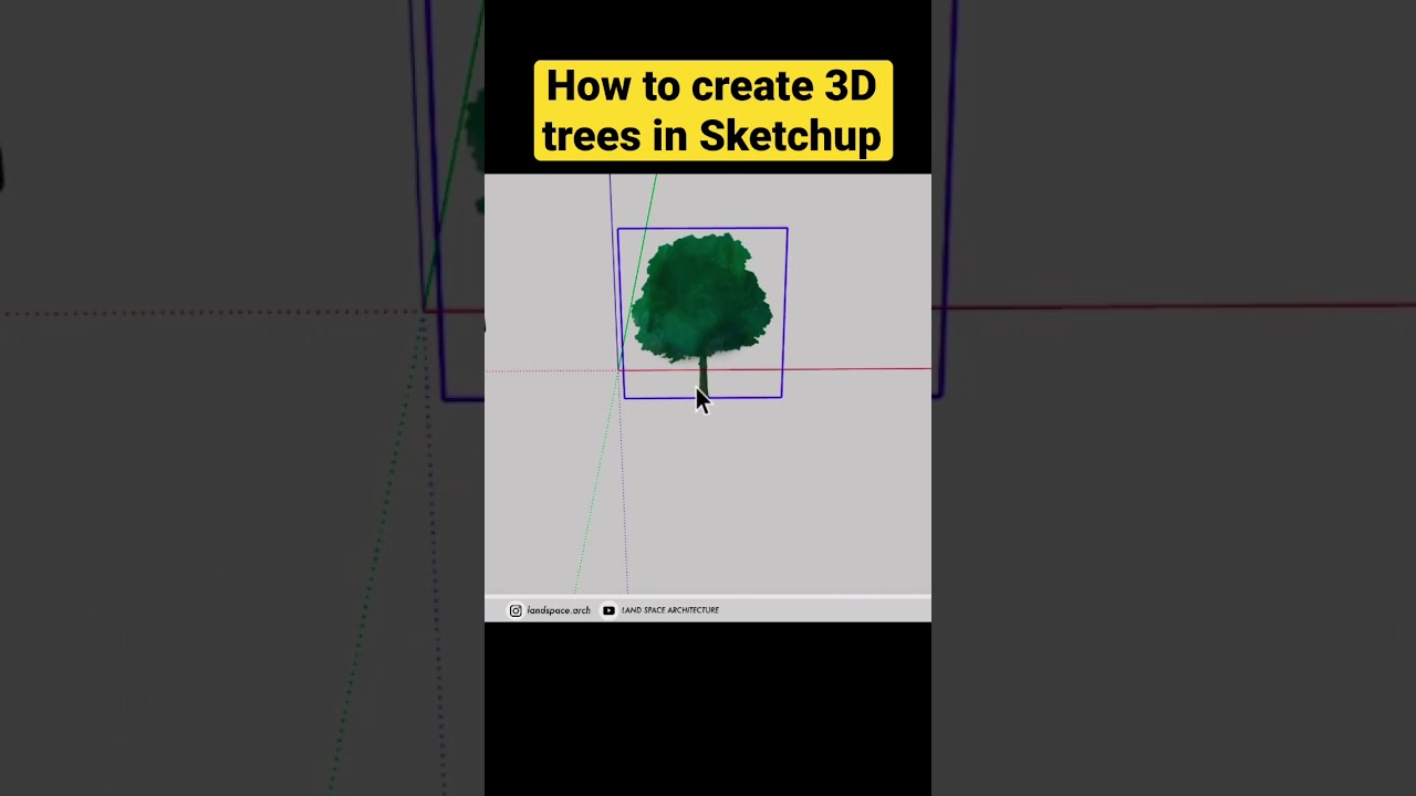 Create Stunning 3D Trees in SketchUp 🌳 | Quick & Easy Tutorial