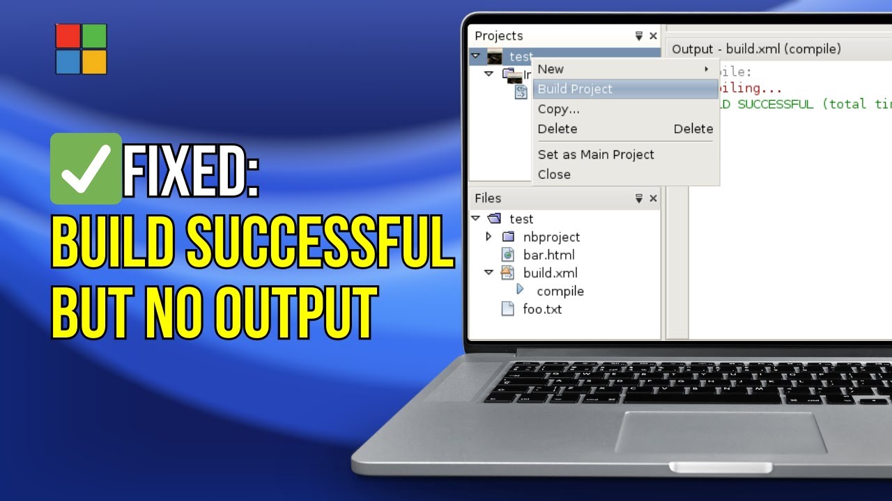 Fix 'Build Successful but No Output' Issue in NetBeans IDE for Java 🚀