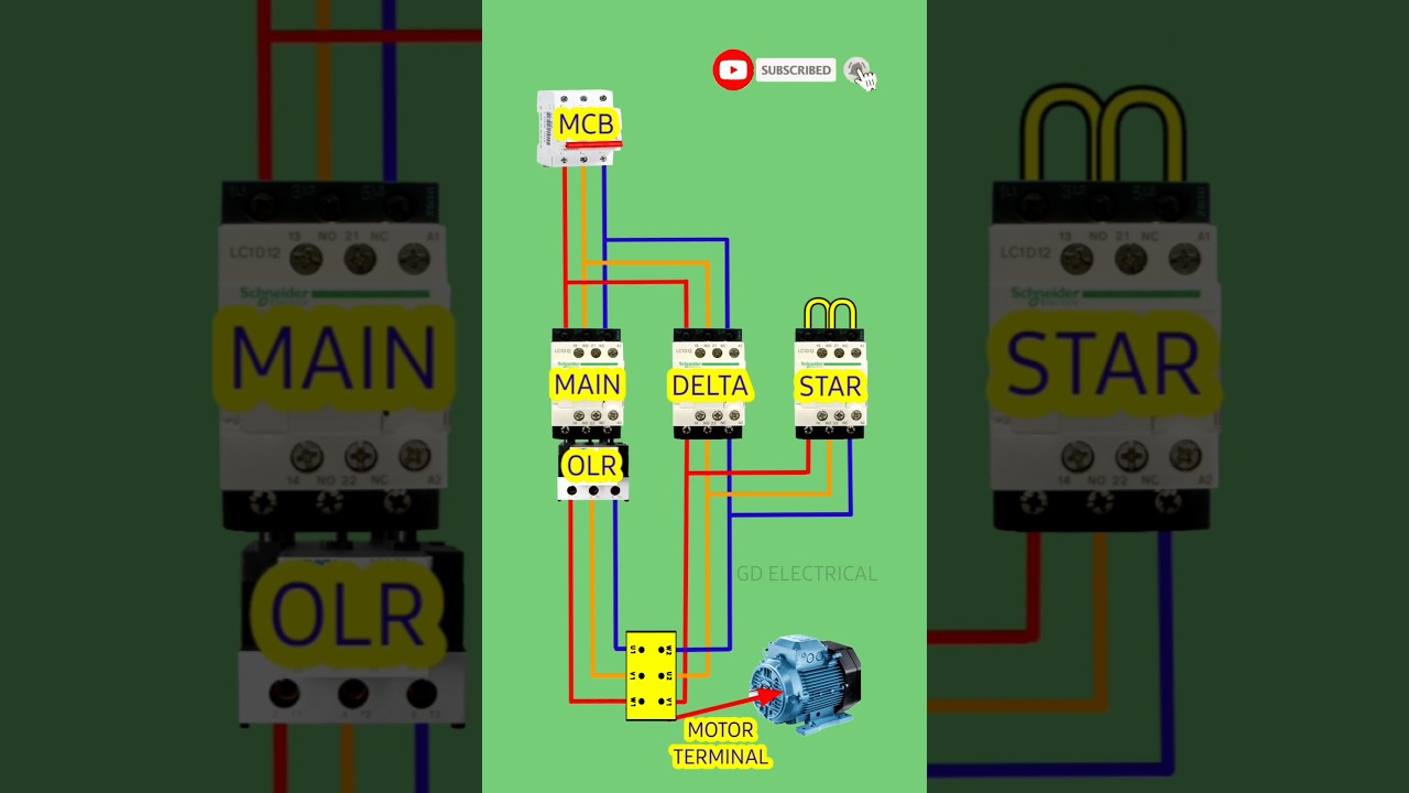 Star Delta Starter Power Wiring Guide ⚡