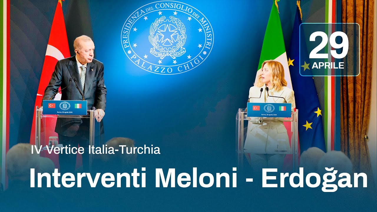 Vertice Italia-Turchia con Meloni e Erdoğan 🇮🇹🇹🇷
