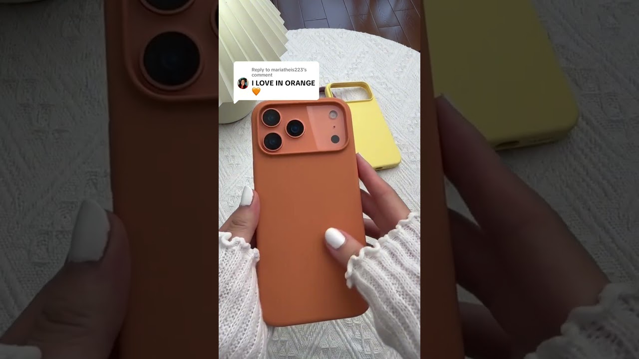 Orange Silicone Cases for iPhone 17 Pro Max 🧡