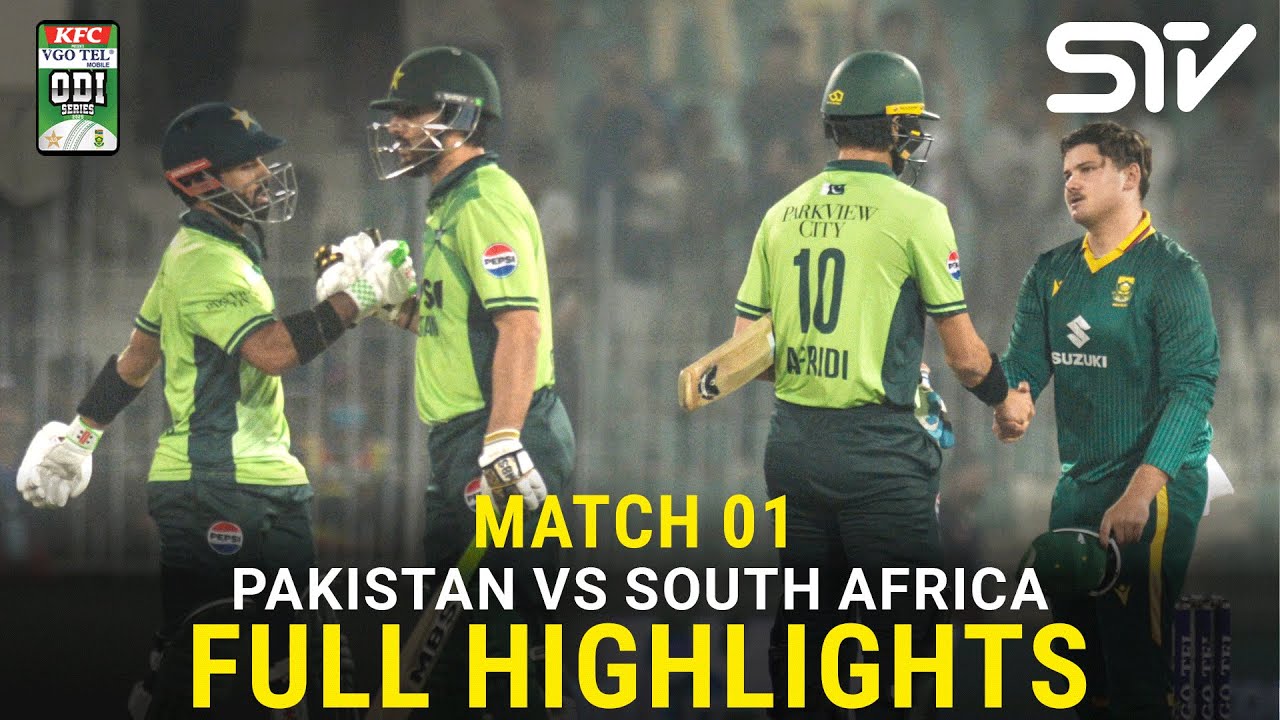 Pakistan vs South Africa ODI Series 2025 - 1st Match Highlights