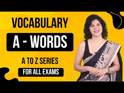A to Z Vocabulary Series | A WORDS | Improve Your English Vocabulary | Synonyms | ChetChat