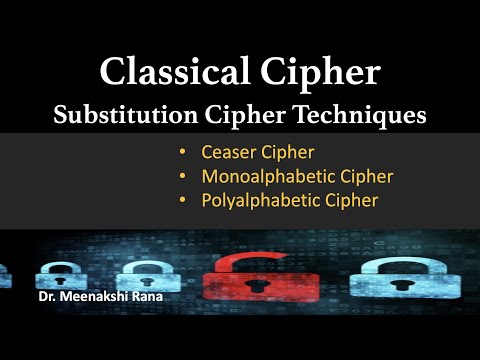 Cryptography | Classical Cipher | Substitution Cipher Techniques