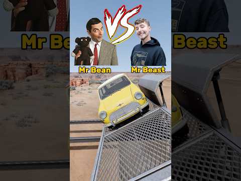 Mr Bean vs Mr Beast @MrBeast #mrbeast #mrbean #beamngdrive