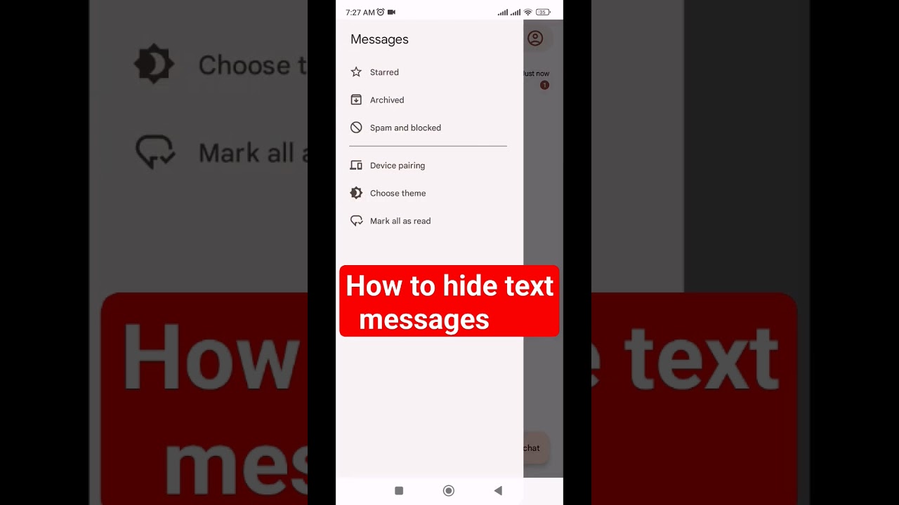 How to Hide Text Messages on Android