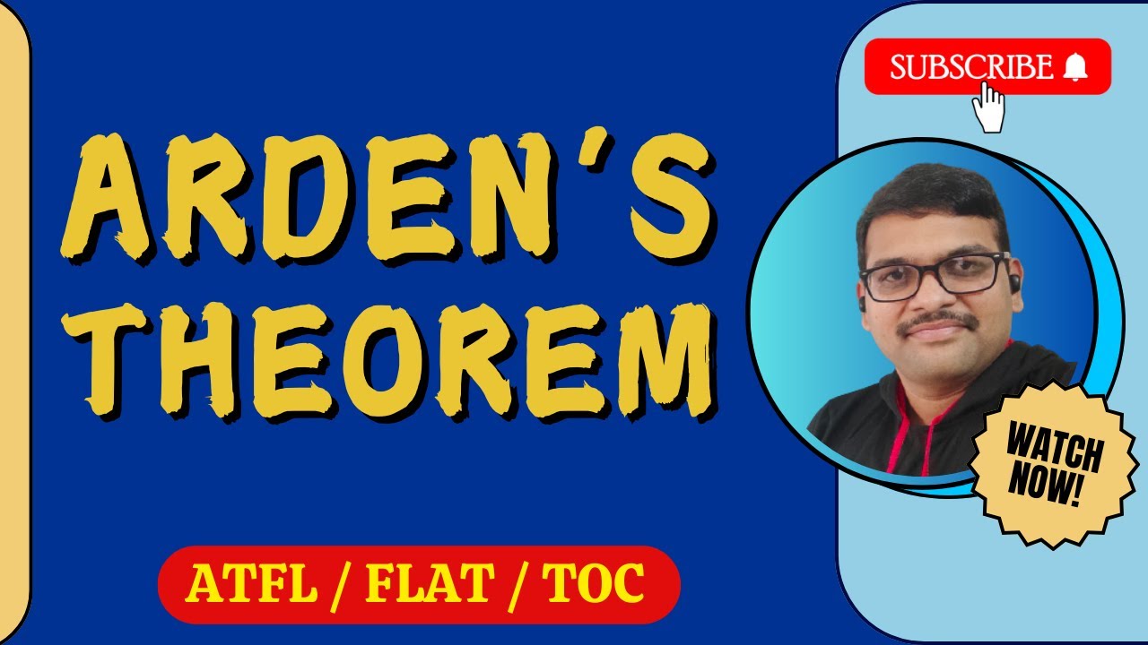 Understanding Arden's Theorem in Automata Theory: Equivalence of Regular Expressions & DFA to RE Conversion 🔍