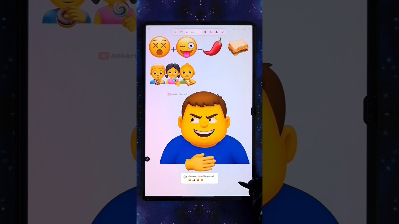 Creative Emoji Mix in Digital Art 🎨