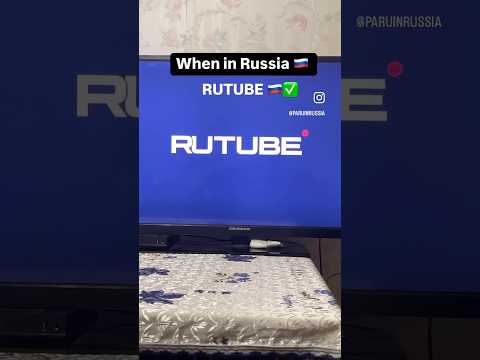 In Russia 🇷🇺 ,YOUTUBE ❌ RUTUBE ✅ #russia #youtubeshortsviral
