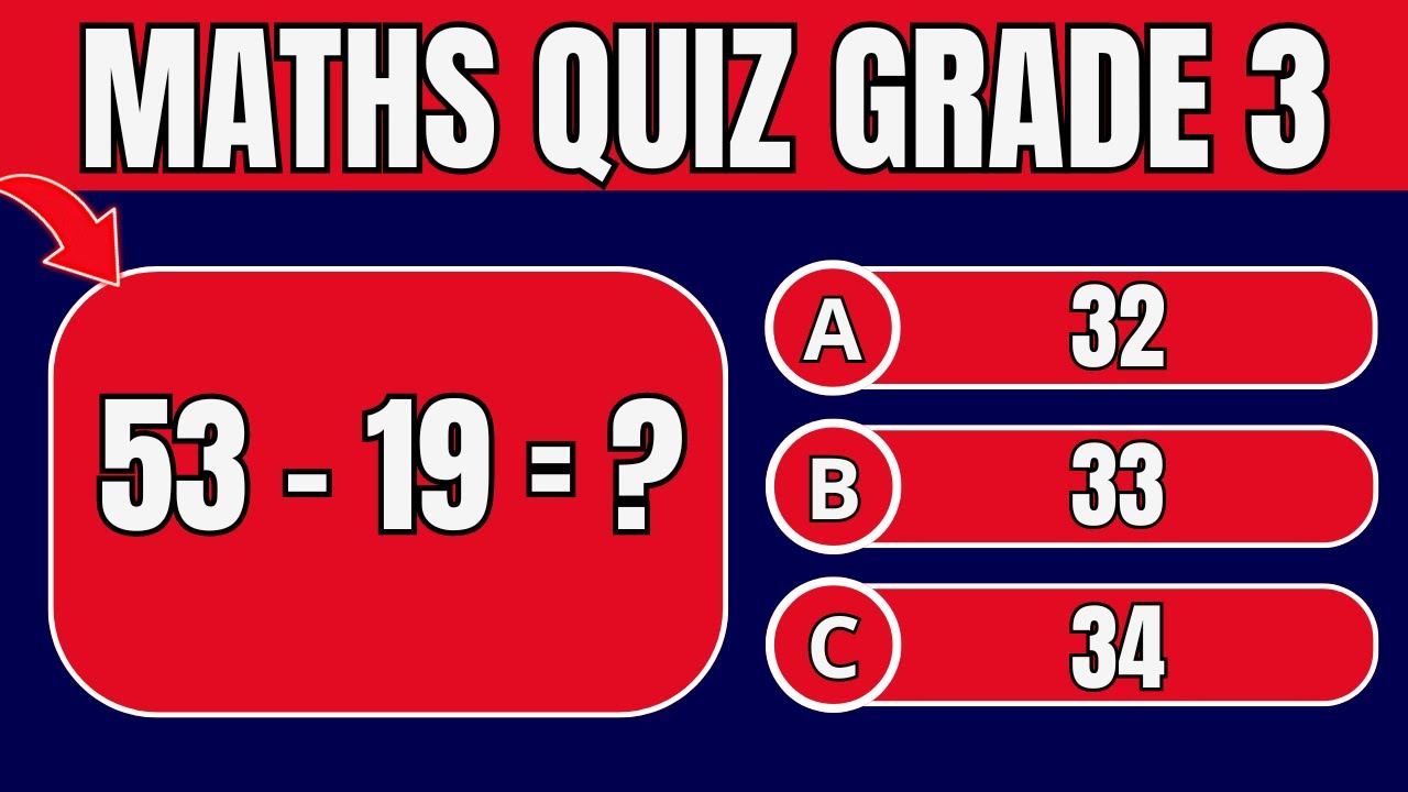Challenging Grade 3 Math Quiz 🧠– Test Your Skills with Hardest Questions!