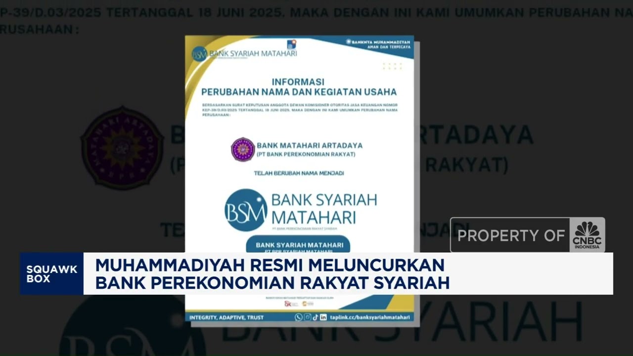 Muhammadiyah Launches Syariah Bank Matahari 🌙