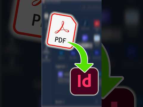 FINALLY! You can open PDF’s in InDesign #indesigntutorial #indesign #adobe #graphicdesign #shorts