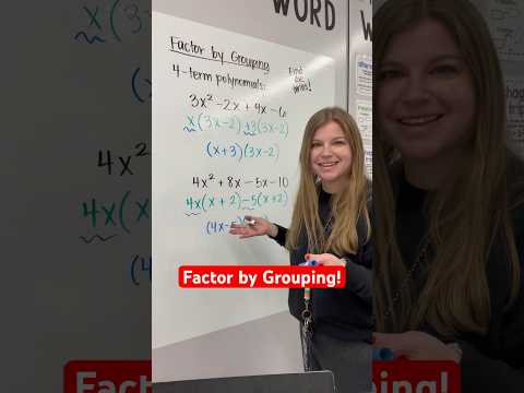 Factor by grouping! My personal fav! #math #algebra #iteachalgebra #mathematics