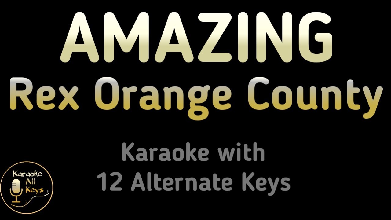 Rex Orange County Karaoke: Instrumental in Original Key 🎤