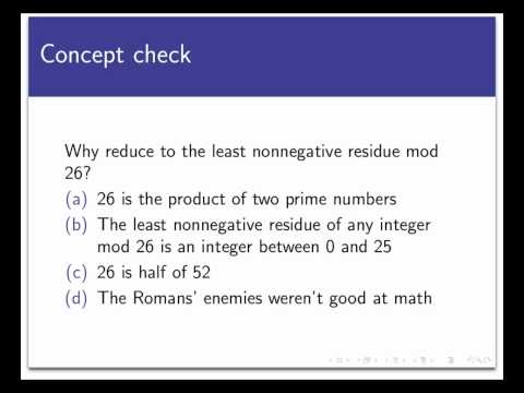 Application to Cryptography (Screencast 3.5.4)