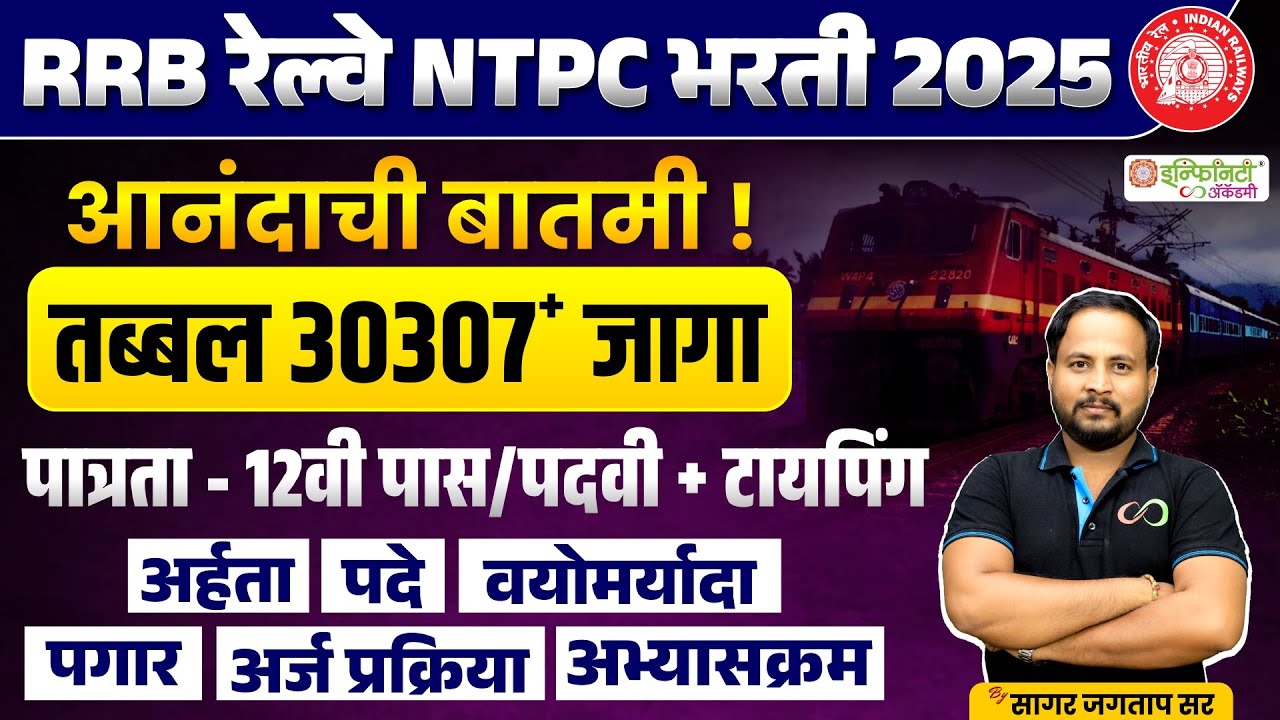 RRB NTPC Railway Bharti 2025 | रेलवे भरती 2025 🚆
