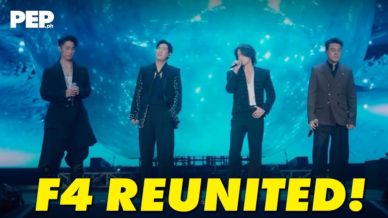 F4 reunited again after 12 years to perform "Meteor Rain" | PEP