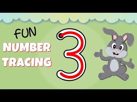 How to Write the Number 3 - Numbers for Kids