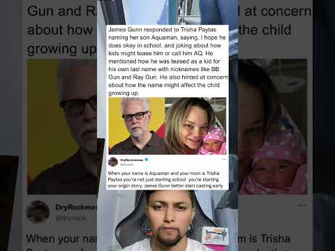 James Gunn responded to Trisha Paytas naming her son Aquaman