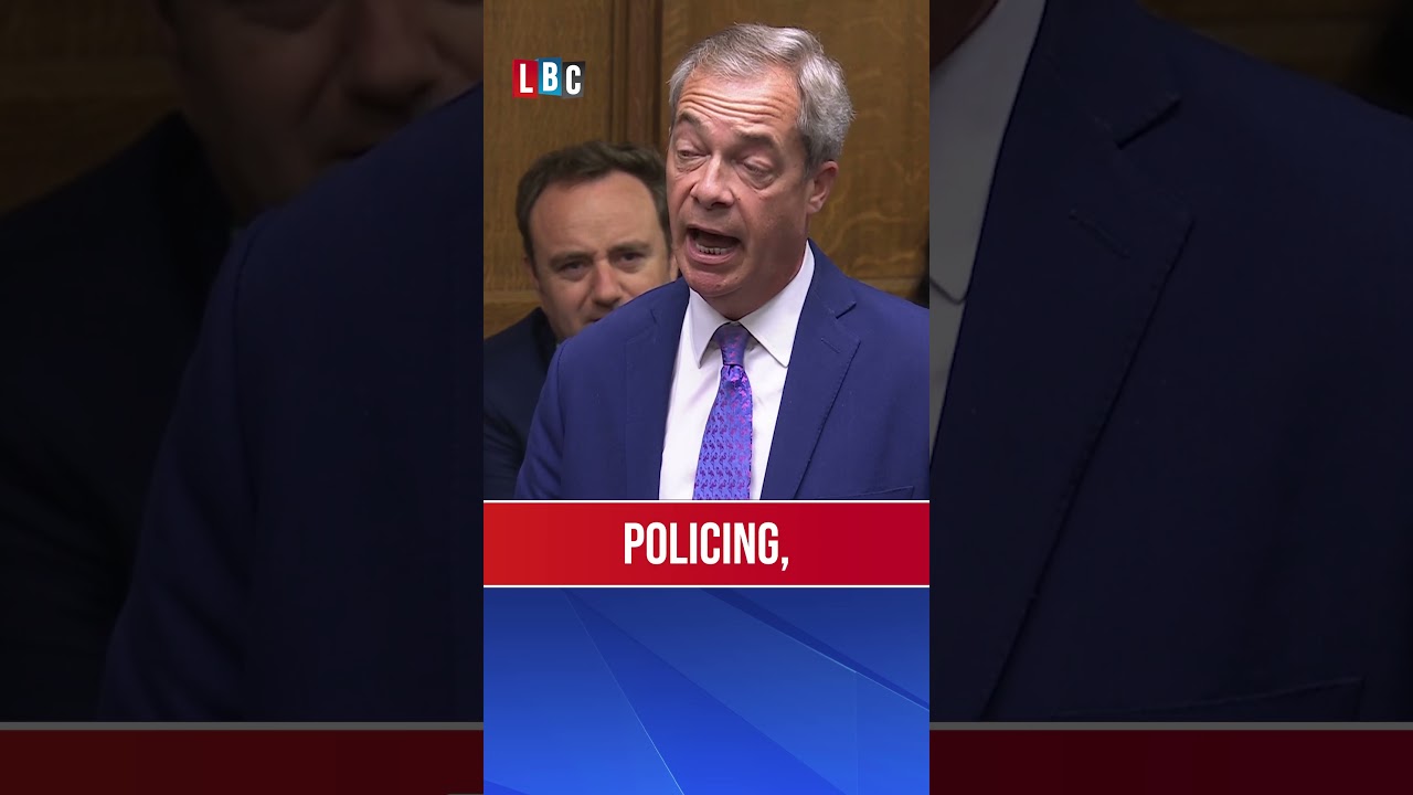 Nigel Farage jeered by Commons after 'two-tier policing' claim | LBC