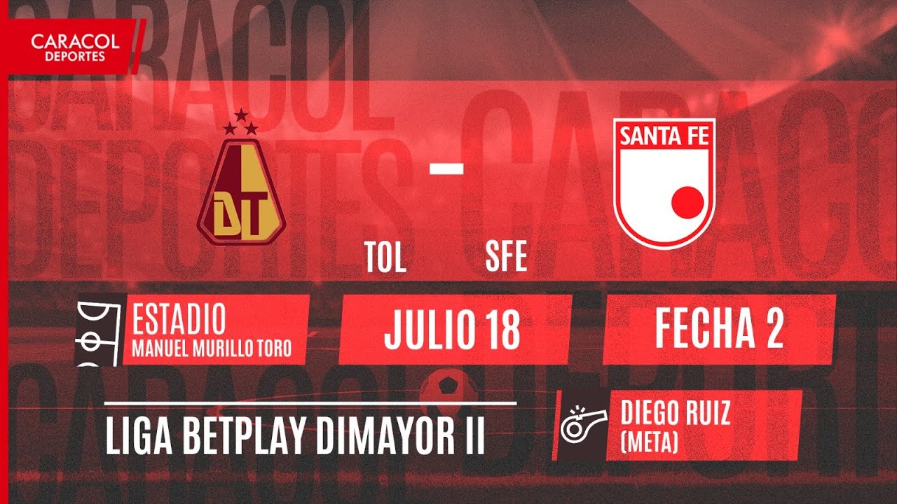 Tolima vs Santa Fe en vivo | Liga Colombiana 2025-II ⚽