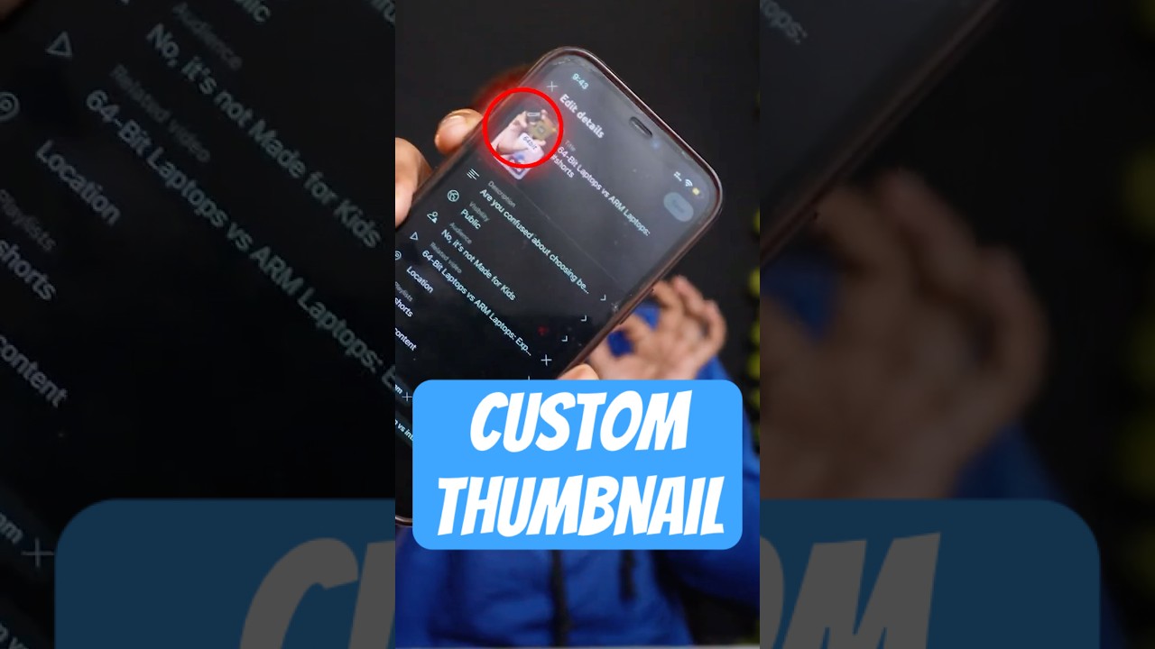 YouTube Shorts: How to Add Custom Thumbnails 🎥