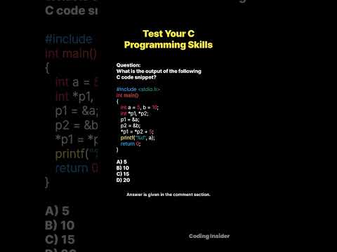 Think you know C programming? Test your knowledge with this MCQ!