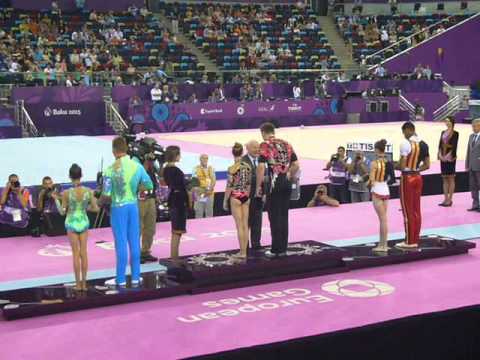 Baku 2015 Acro Final: Mixed Pair Ceremony 🤸‍♂️