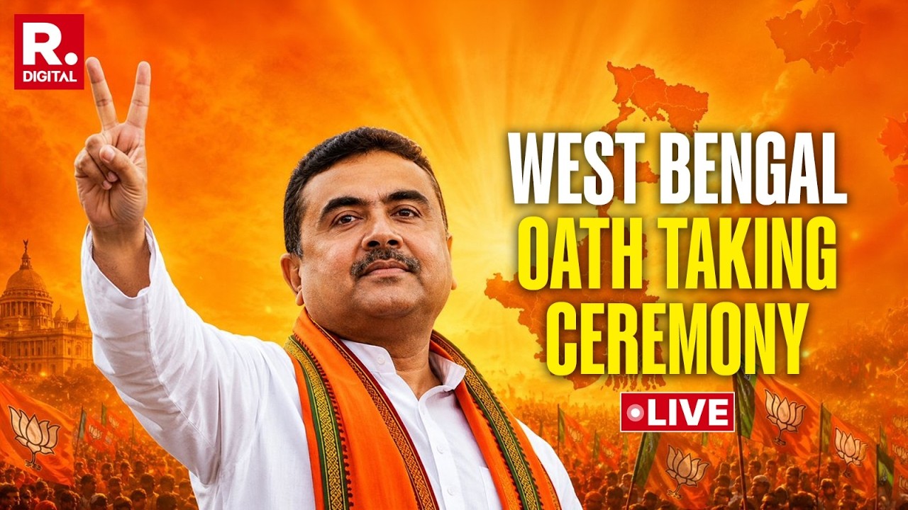 BJP’s First West Bengal CM Since Independence: Suvendu Adhikari Oath-Taking Ceremony LIVE: NDA | BJP