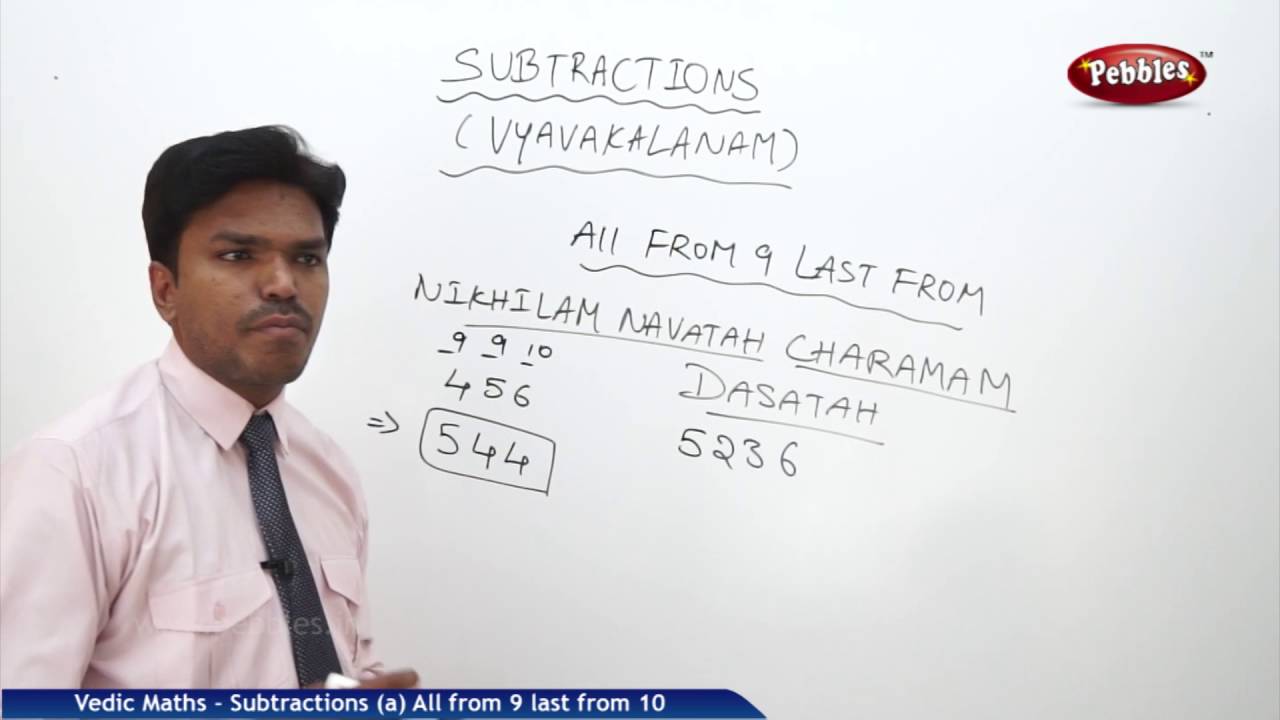 Subtractions in Vedic Maths | Vyavakalanam | Speed Mathematics Techniques