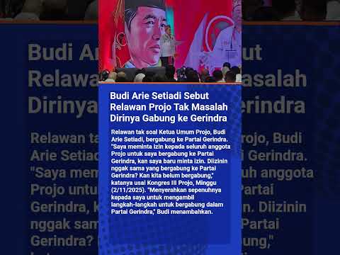 Budi Arie Setiadi Sebut Relawan Projo Tak Masalah Dirinya Gabung ke Gerindra #matalokal