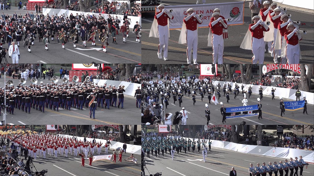 2024 Pasadena Rose Parade Marching Bands 🎺