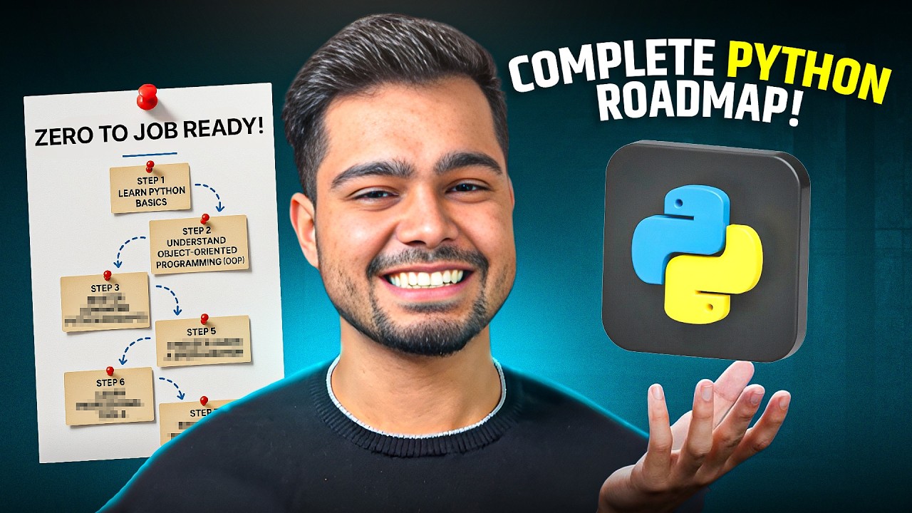 🚀 Ultimate 2025 Python Roadmap: Your Complete Guide from Beginner to Developer!