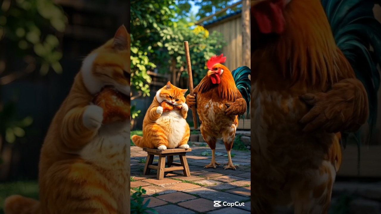 Caught Off Guard! π Never Underestimate Your Feline Foe