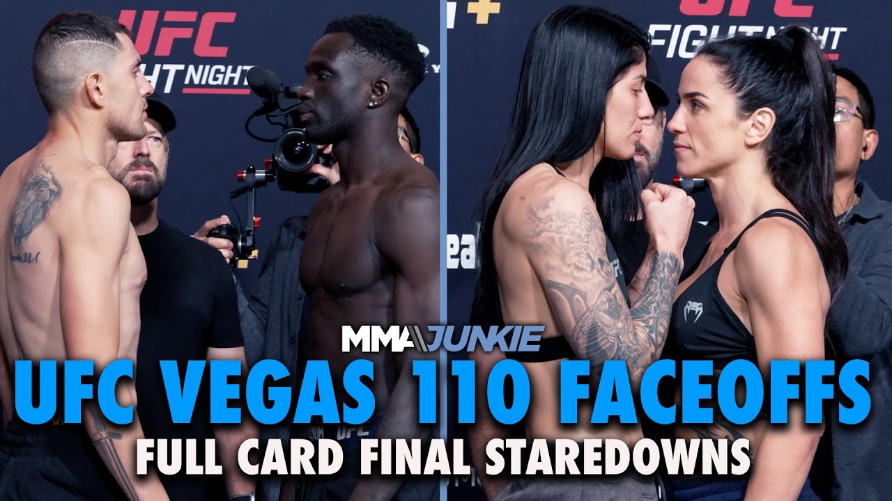 UFC Vegas 110 full card final faceoffs: Garcia vs. Onama | UFC Fight Night 263
