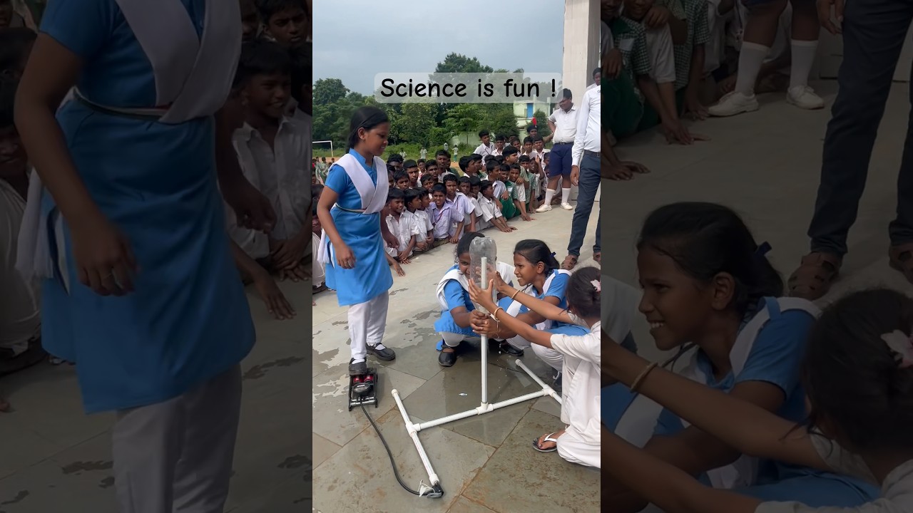 Kids Launch Water Rockets: Fun STEM Learning for Girls ๐