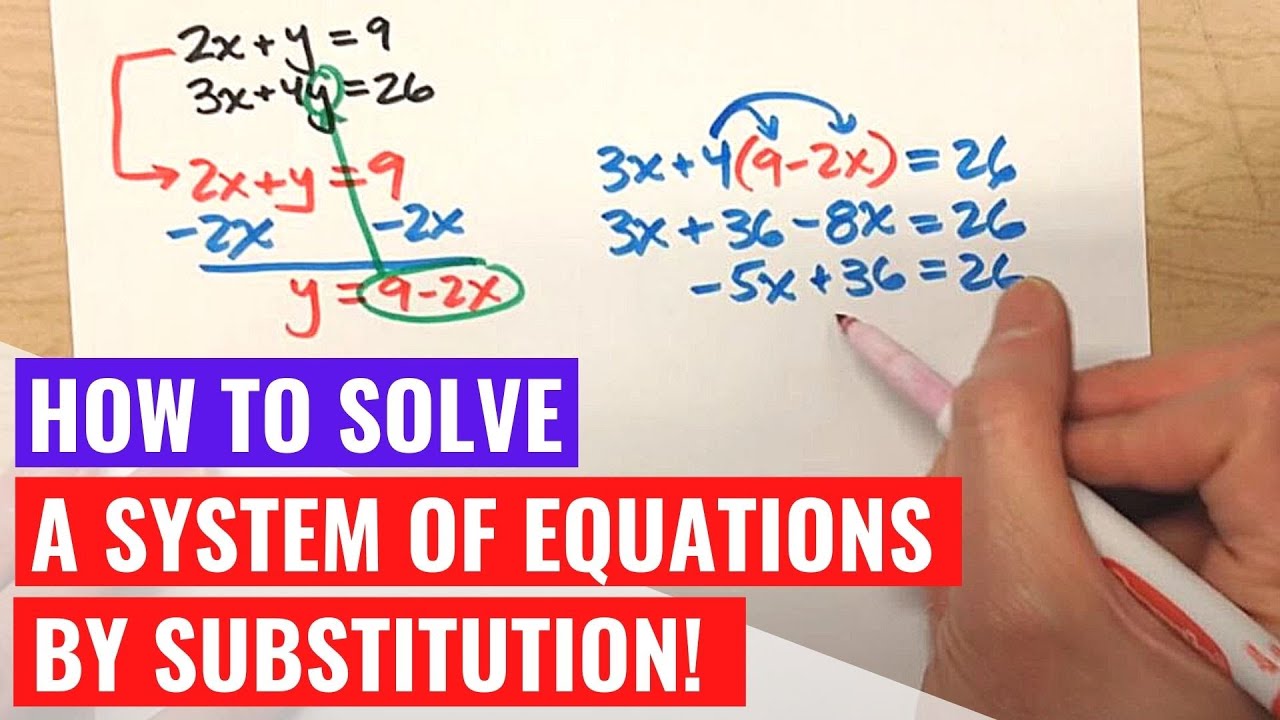 Solving Systems of Equations with Substitution (both standard form)