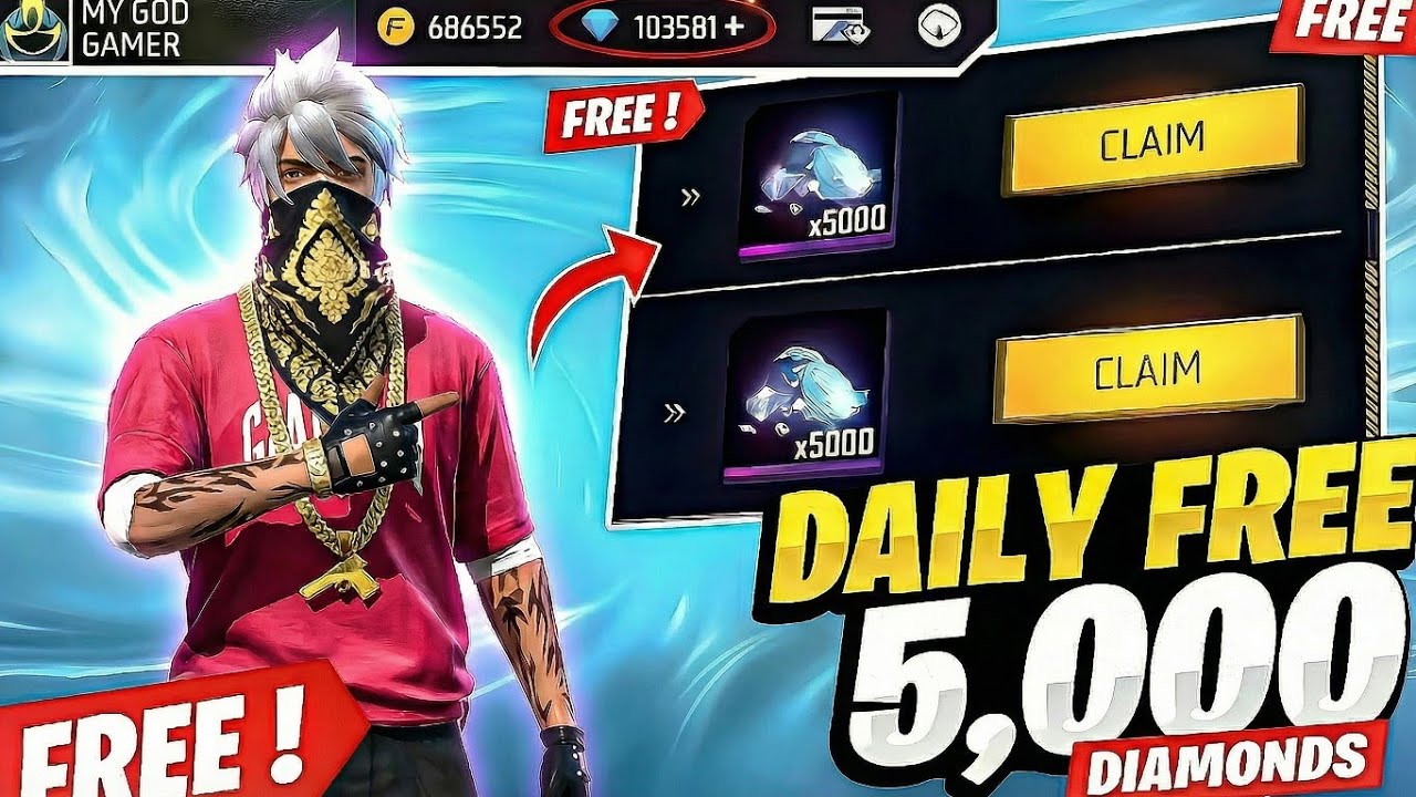 🤩💎How to get 5000 Diamonds in Free Fire🔥 2026 Latest Trick 100% Working