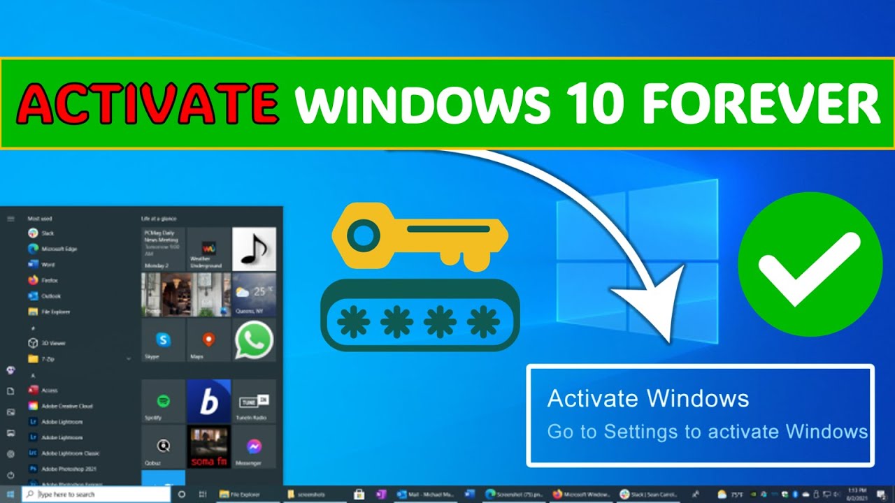 Activate Windows 10 Permanently in 2024 🖥️