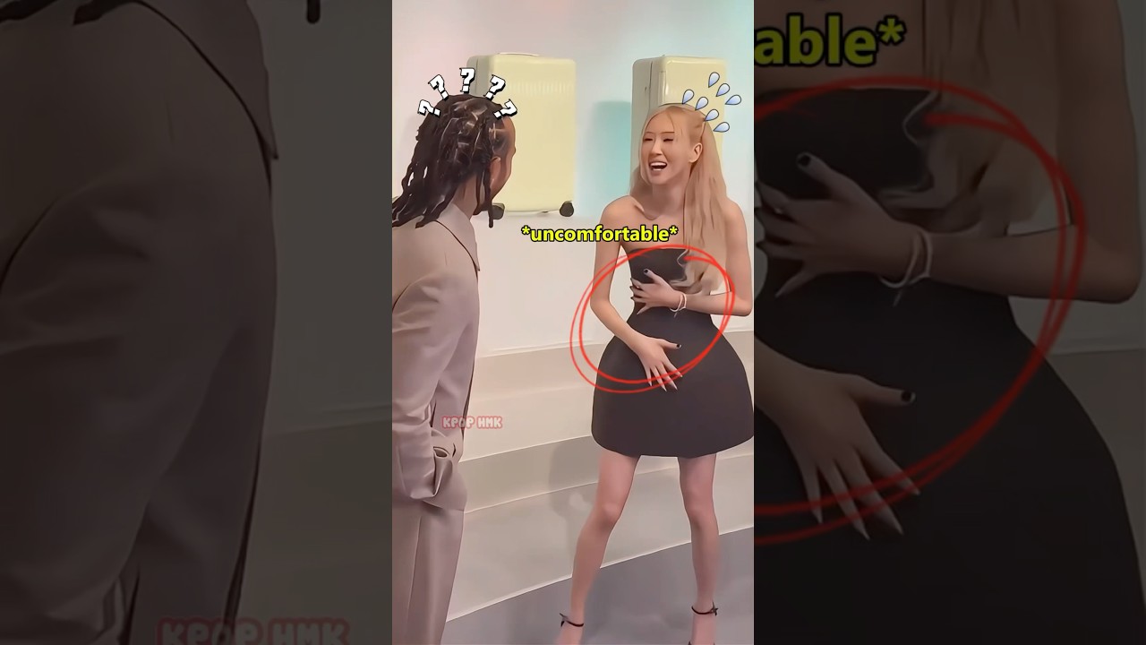 Stylists should give Rosé comfortable dresses!!☹️😥 #blackpink #kpop #jennie #rose #jisoo #lisa