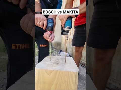 BOSCH vs MAKITA! GDX 18V-210 C 🆚️ TD001G! Ποιο Κέρδισε; #makita #tools #bosch #tool #powertools