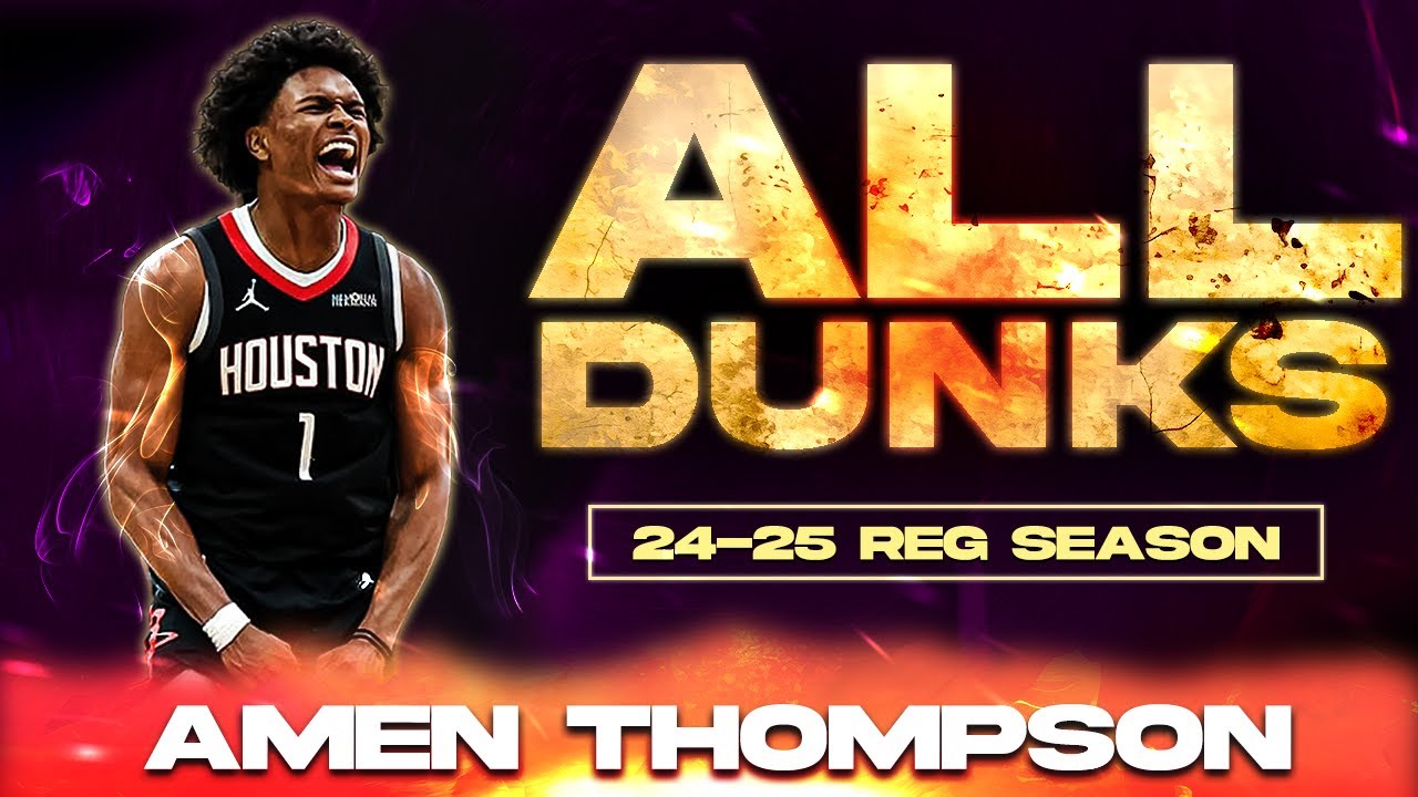 Amen Thompson's 2025 Season Dunks 🔥