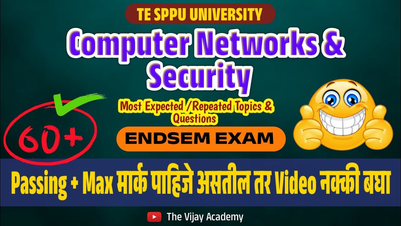 CNS Most IMP Topics & Questions | TE Comp Engg | #SPPU ENDSEM | Computer Networks & Security | 60+ 